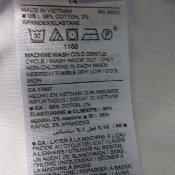 Old Navy shorts NEW gingham royal blue & white, stretch & pockets size 14 - Picture 4 of 8